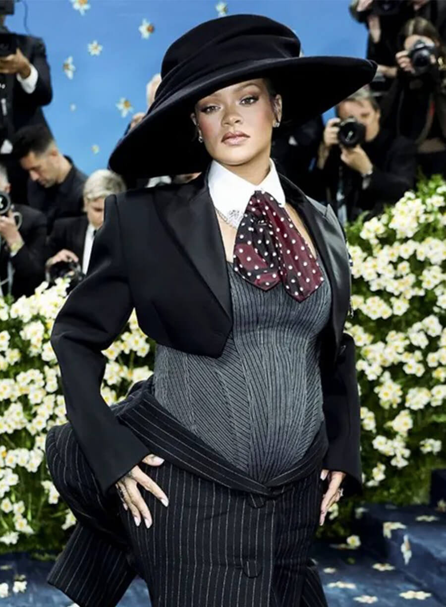 Rihanna Met Gala 2025 Cropped Blazer