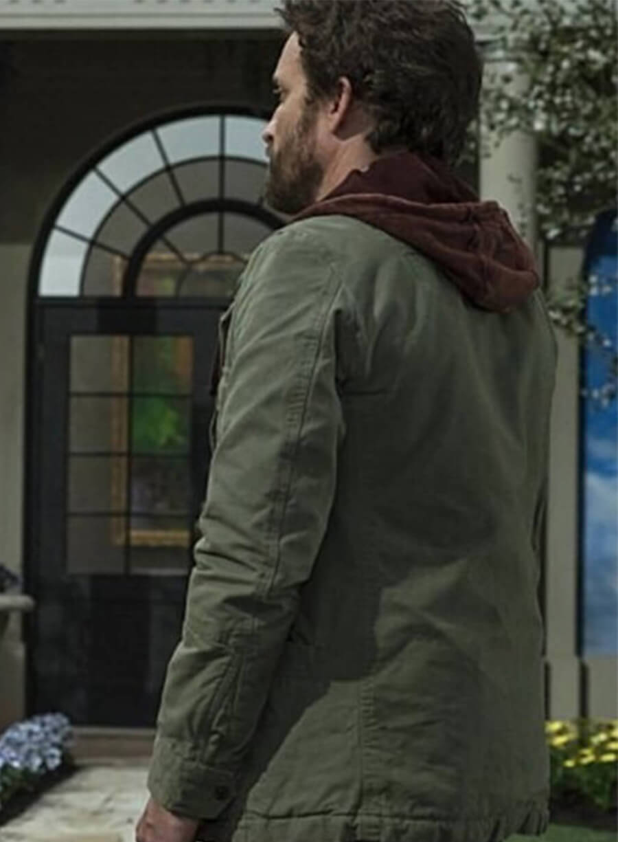 Rob Benedict Supernatural S11 Chuck Shurley Green Jacket