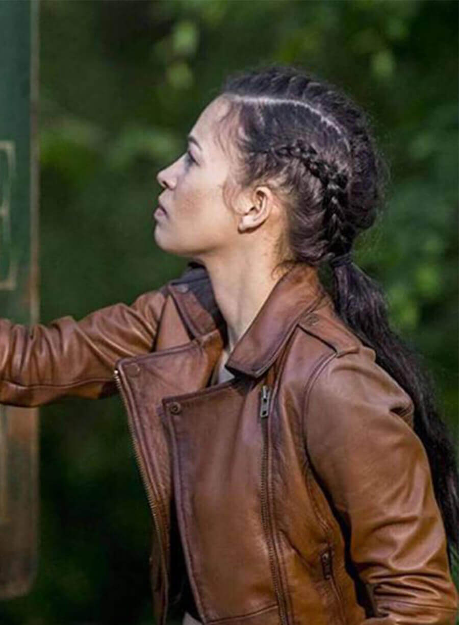 Rosita Espinosa The Walking Dead Christian Marie Serratos Leather Jacket