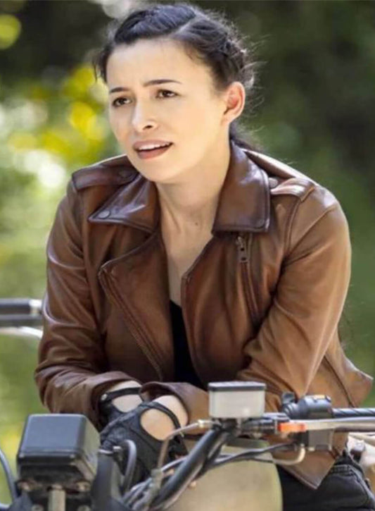 Rosita Espinosa The Walking Dead Christian Marie Serratos Leather Jacket