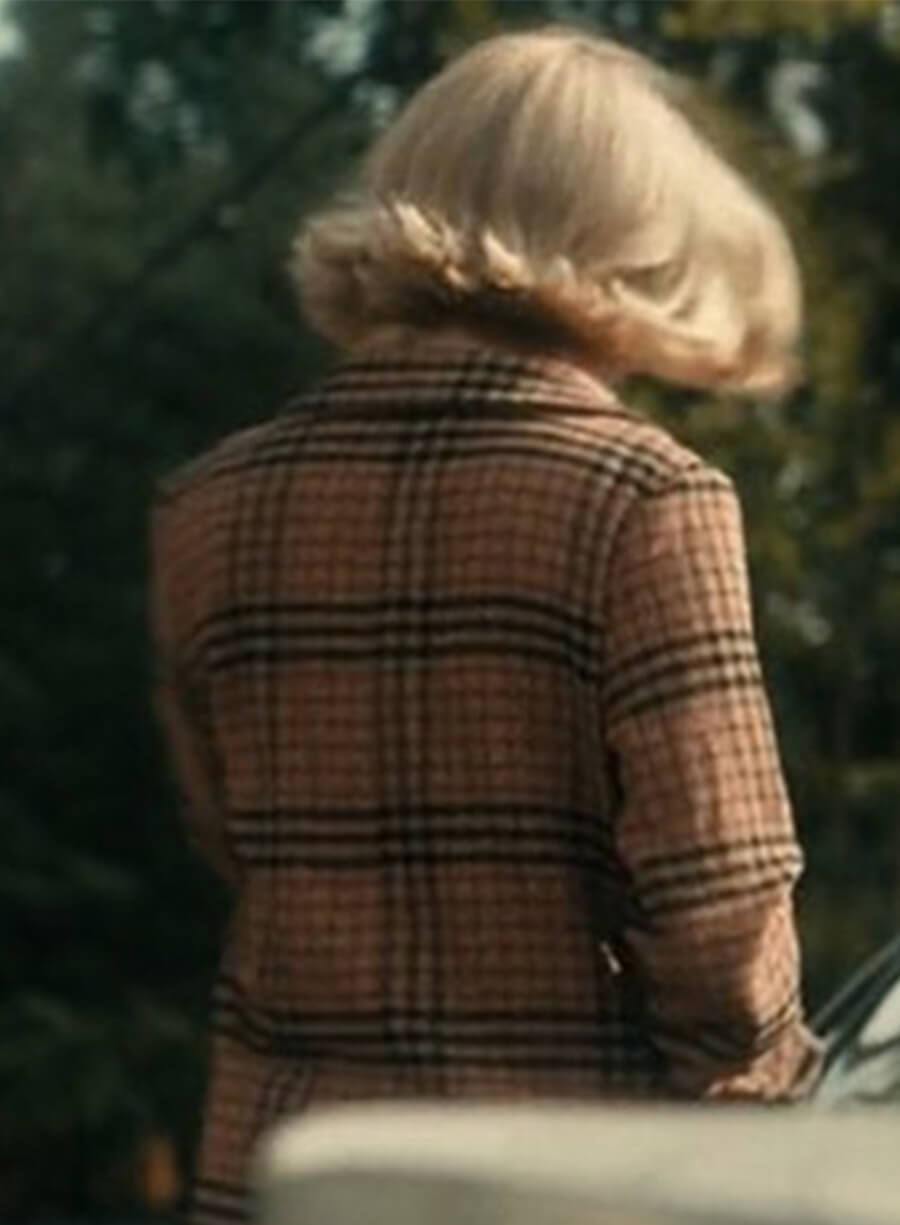 Rosy McEwen Scarpetta 2026 Past Kay Plaided Coat