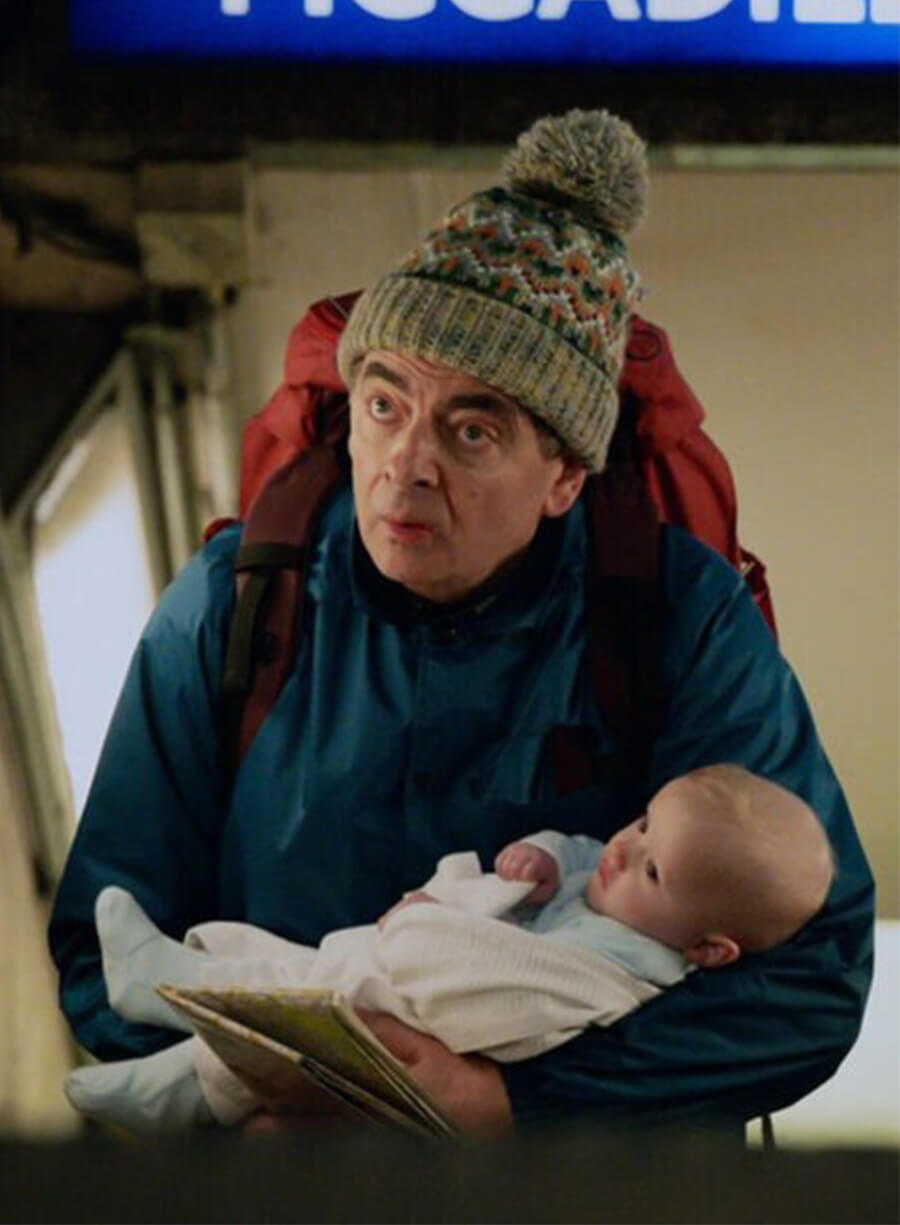 Rowan Atkinson Man Vs Baby S01 Trevor Bingley Blue Jacket