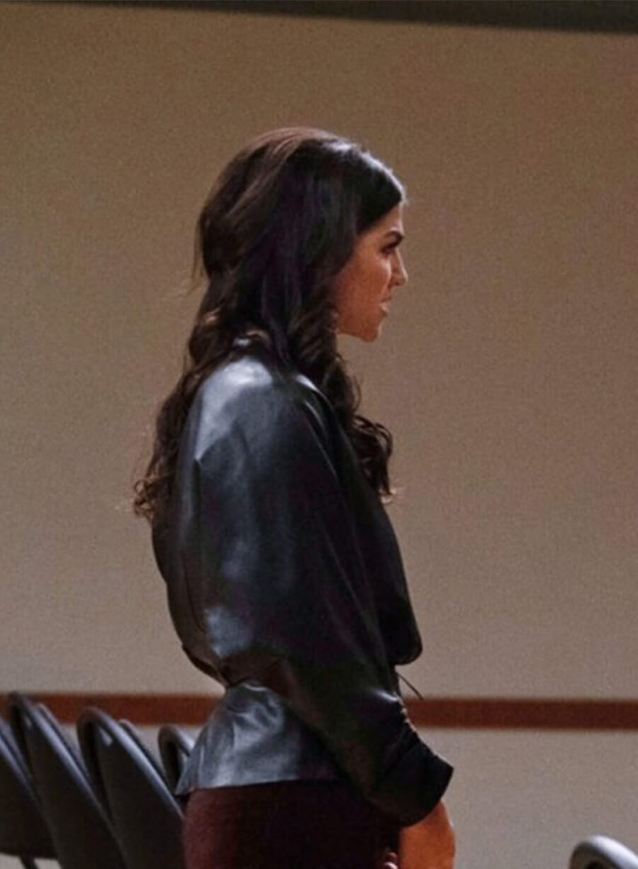 Ruby Supernatural Black Leather Blazer