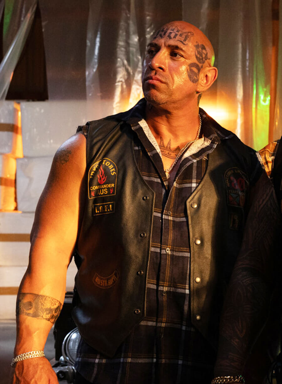 Runner 2026 Black Leather Vest 