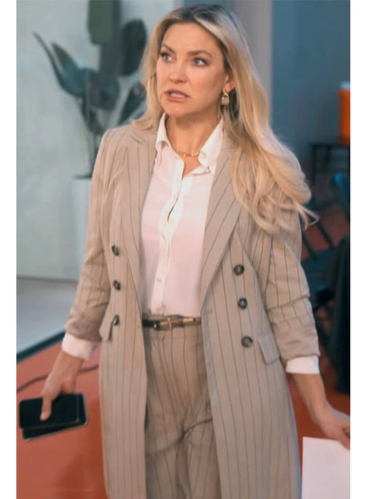 Running Point Kate Hudson Beige Coat