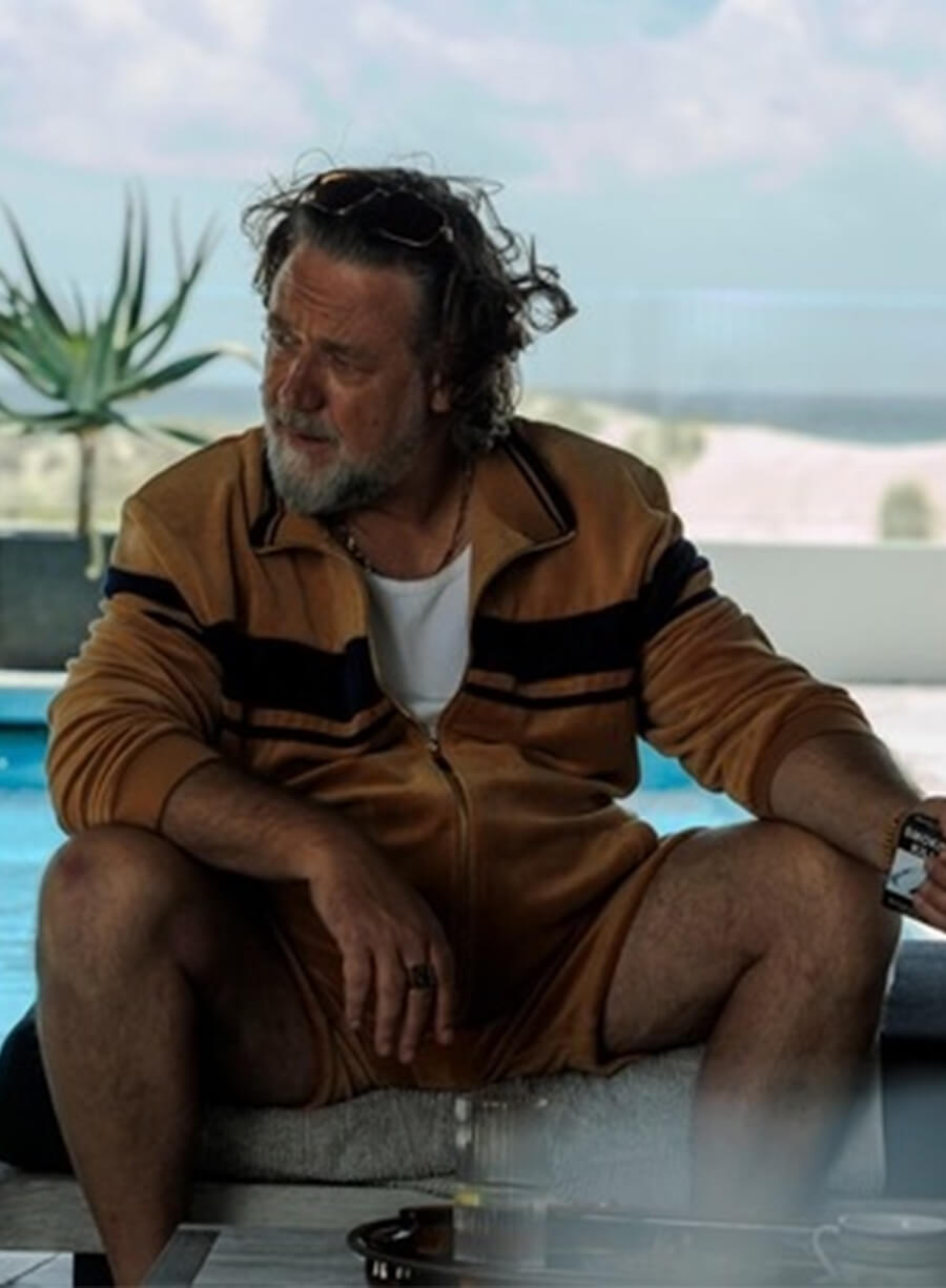 Russell Crowe The Get Out Manco Kapak Orange Track Jacket