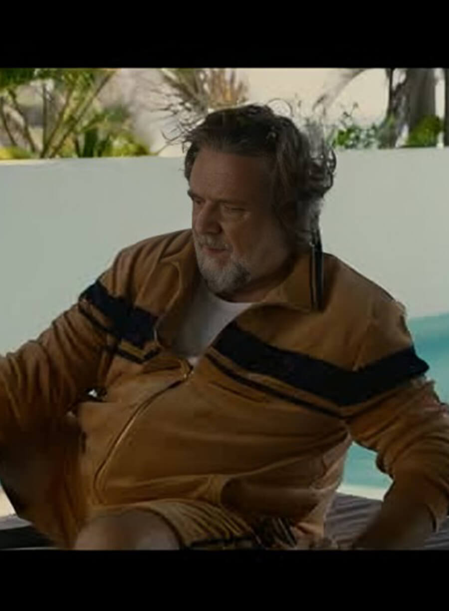 Russell Crowe The Get Out Manco Kapak Orange Track Jacket