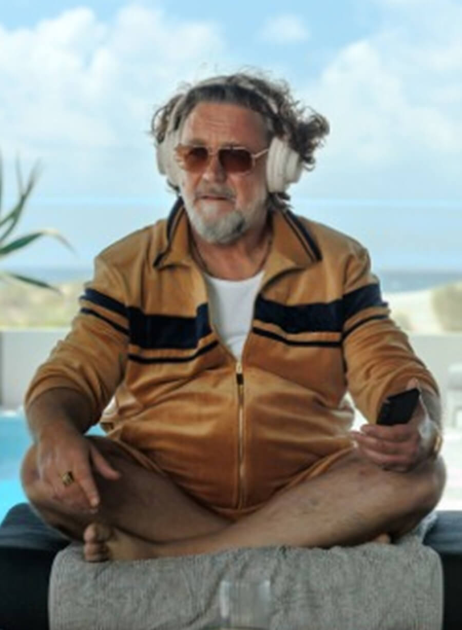 Russell Crowe The Get Out Manco Kapak Orange Track Jacket
