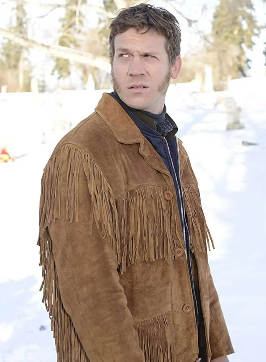Russell Harvard Fargo Mr Wrench Brown Fringe Jacket
