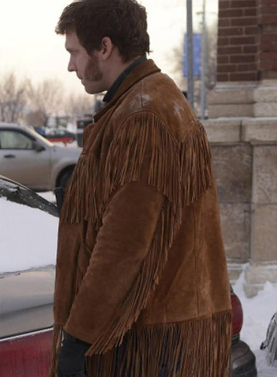 Russell Harvard Fargo Mr Wrench Brown Fringe Jacket