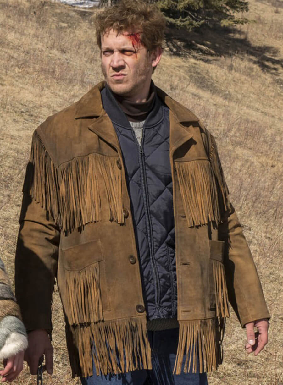 Russell Harvard Fargo Mr Wrench Brown Fringe Jacket