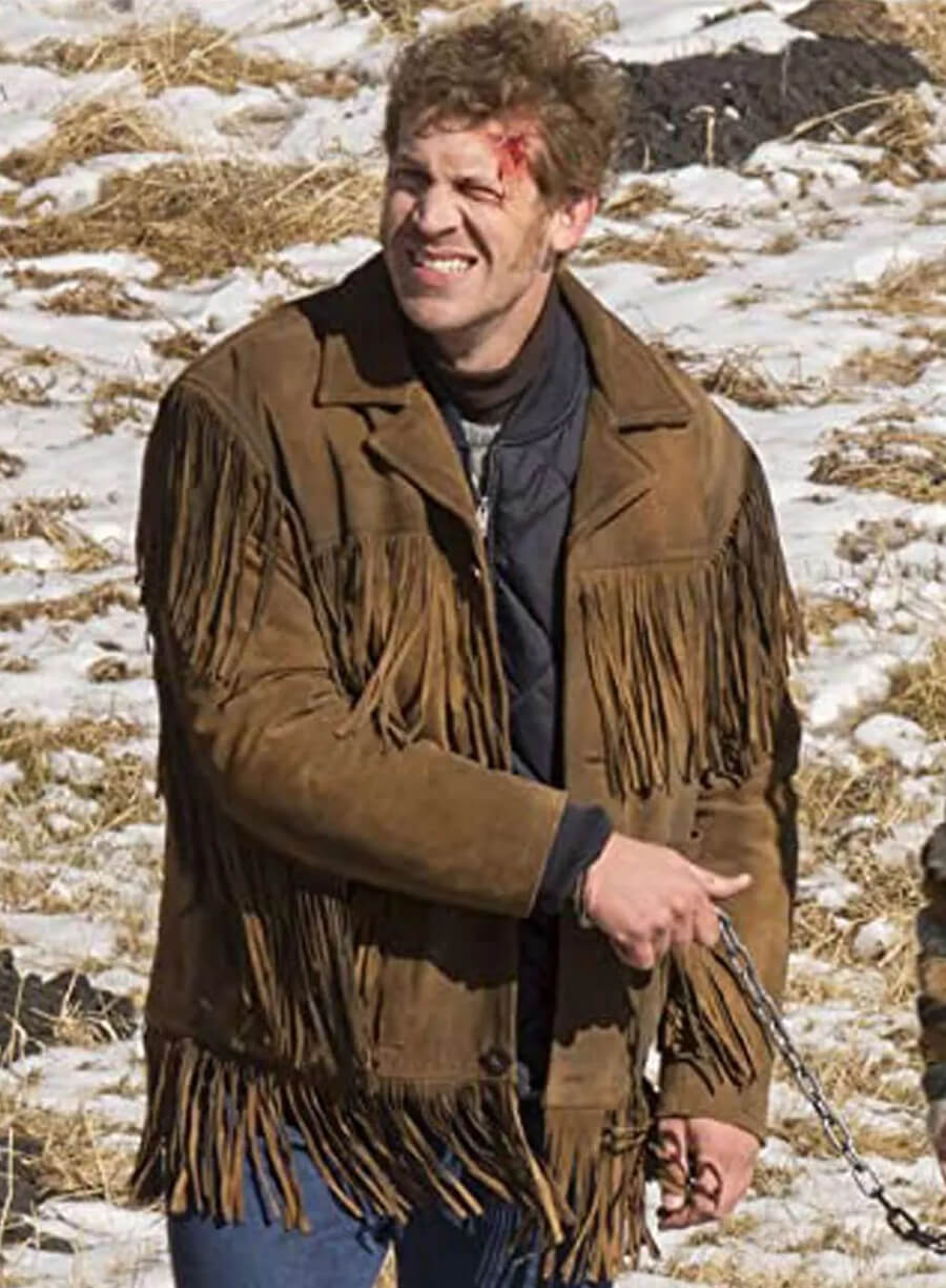 Russell Harvard Fargo Mr Wrench Brown Fringe Jacket