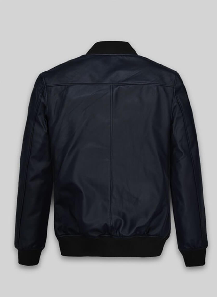 Ryan Gosling Blue Varsity Leather Jacket
