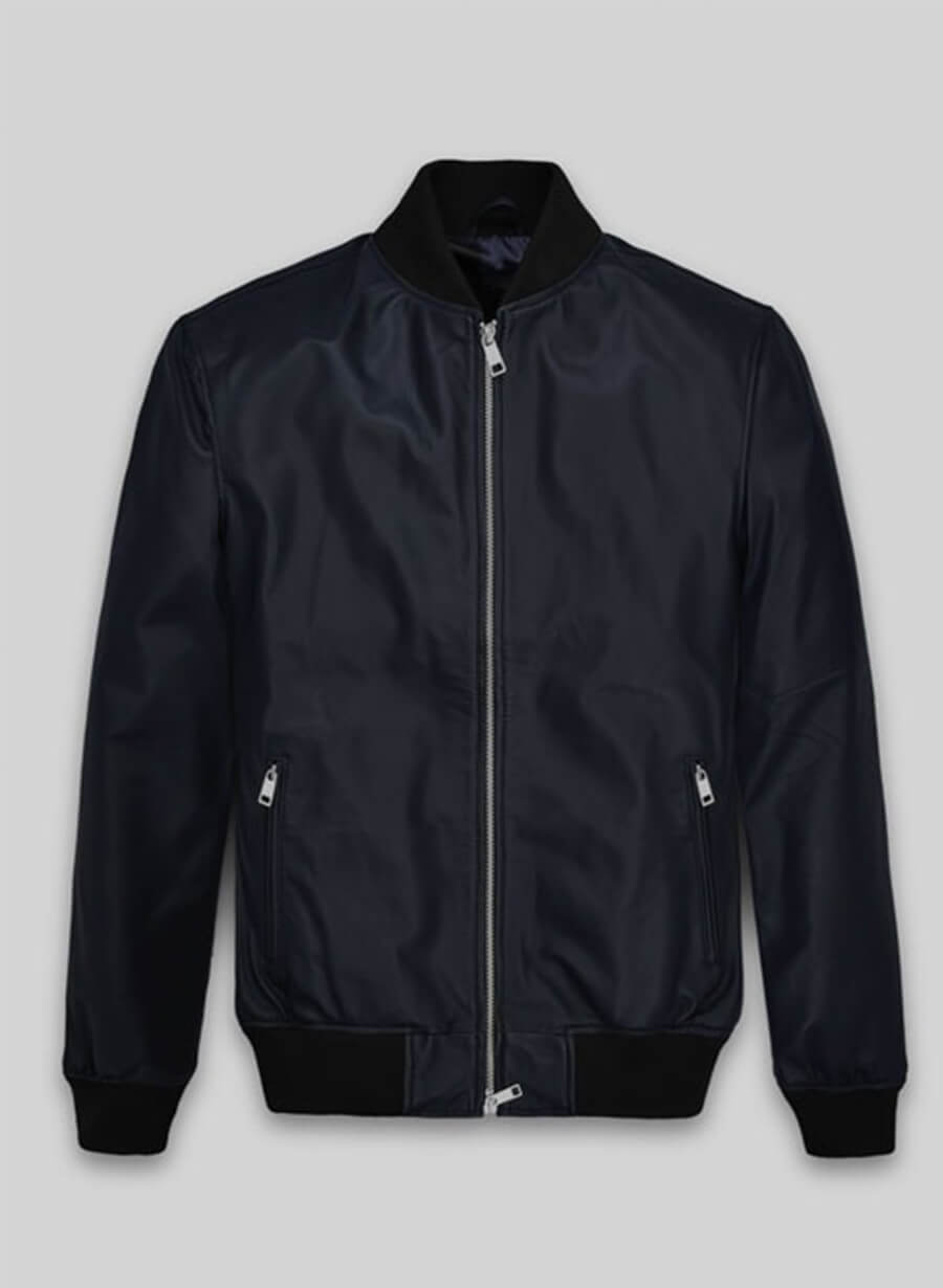 Ryan Gosling Blue Varsity Leather Jacket