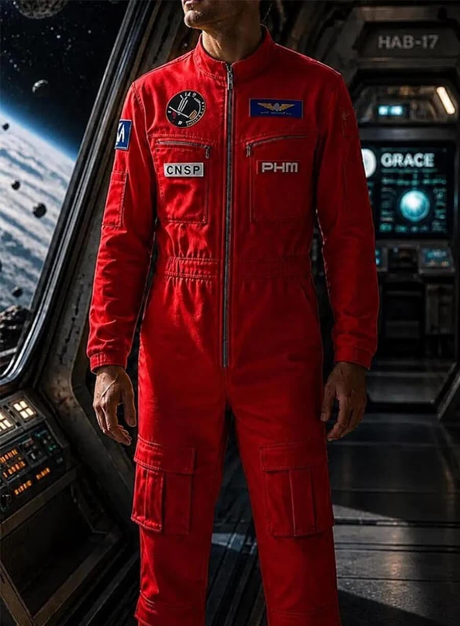 Ryan Gosling Project Hail Mary Red Jumpsuit