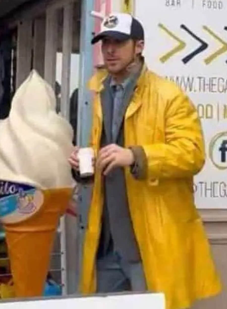 Ryan Gosling Project Hail Mary Ryland Grace Yellow Leather Coat
