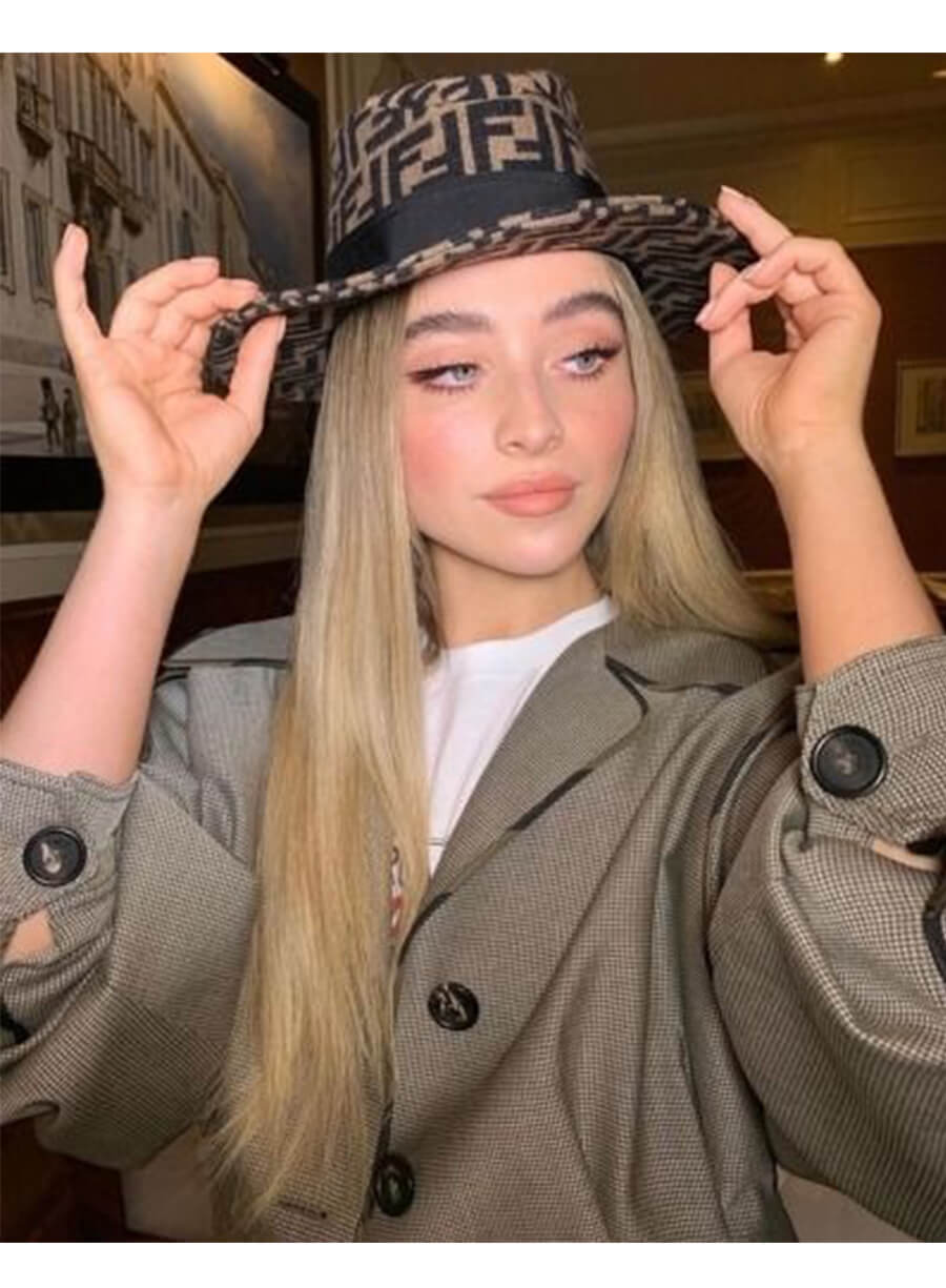 Sabrina Carpenter Grey Cropped Jacket