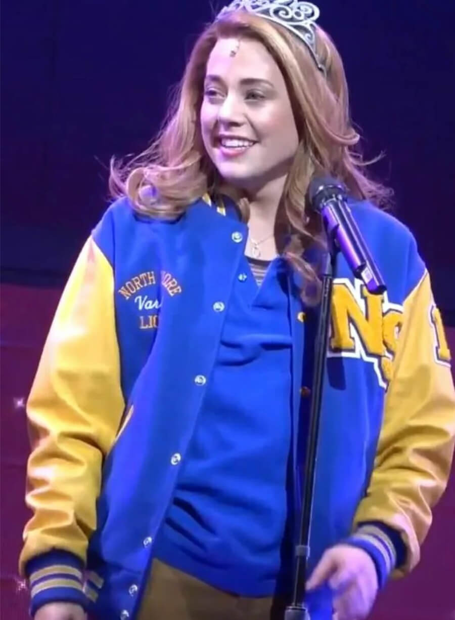 Sabrina Carpenter Mean Girls Movie Event Blue Varsity Jacket