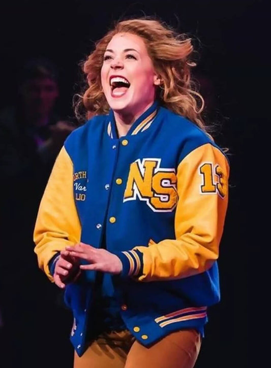 Sabrina Carpenter Mean Girls Movie Event Blue Varsity Jacket