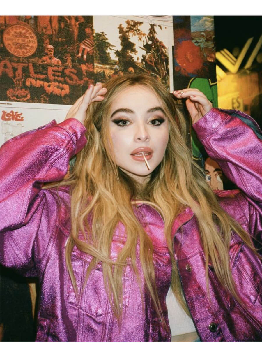Sabrina Carpenter Purple Jacket