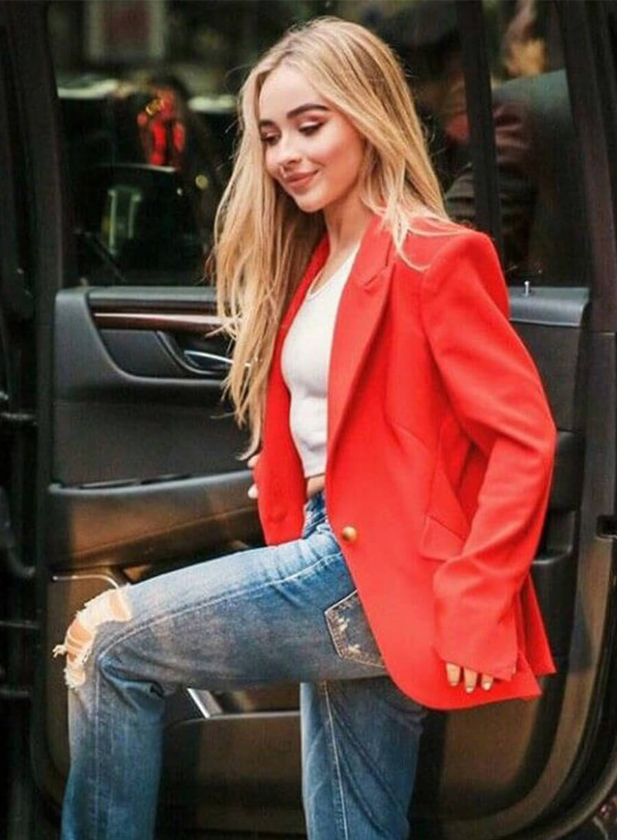 Sabrina Carpenter Red Blazer 