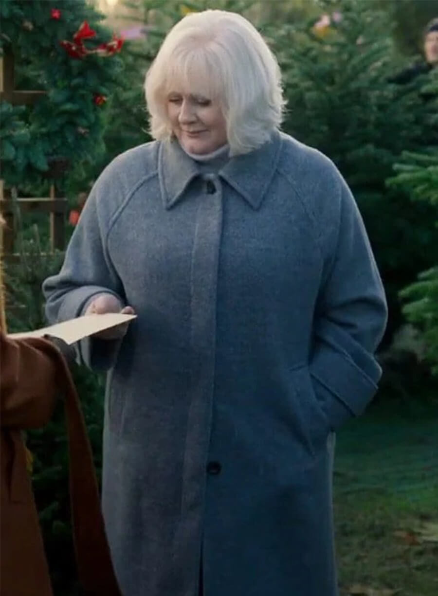 Sarah Lancashire Black Doves Reed Grey Coat
