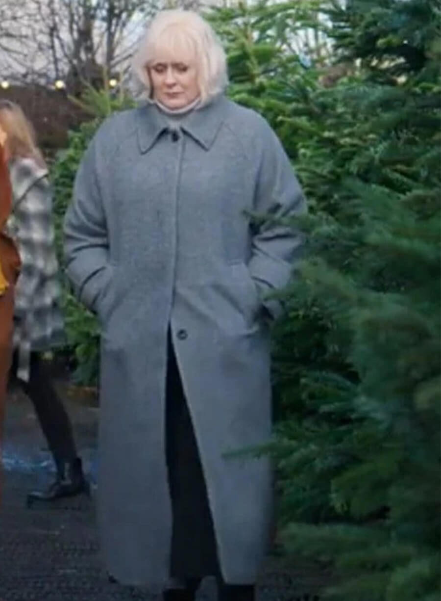 Sarah Lancashire Black Doves Reed Grey Coat