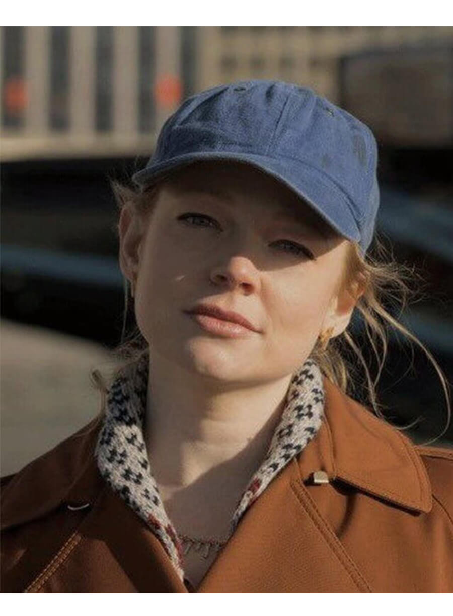 Sarah Snook Succession S01 Shiv Roy Brown Trench Coat
