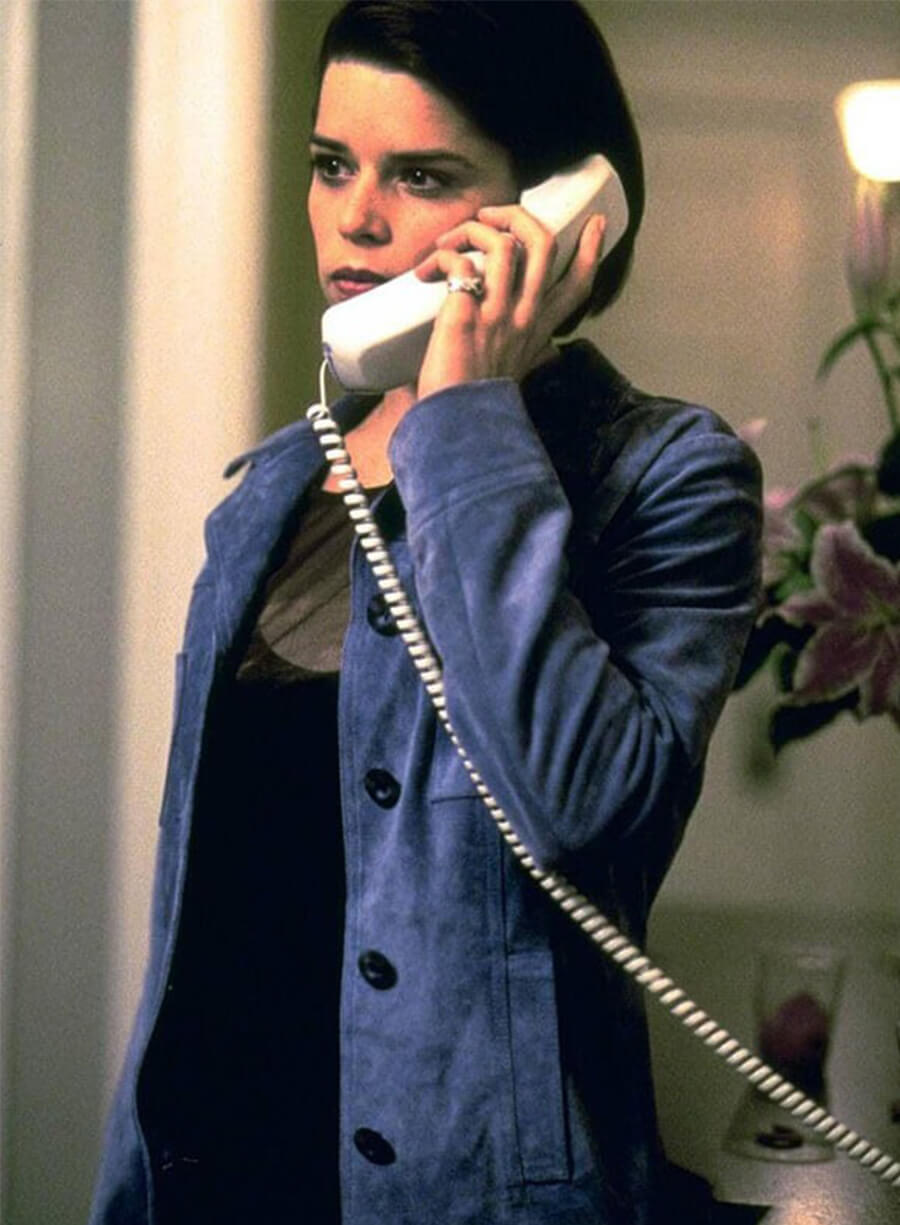 Scream 2 Neve Campbell Sidney Blue Suede Jacket