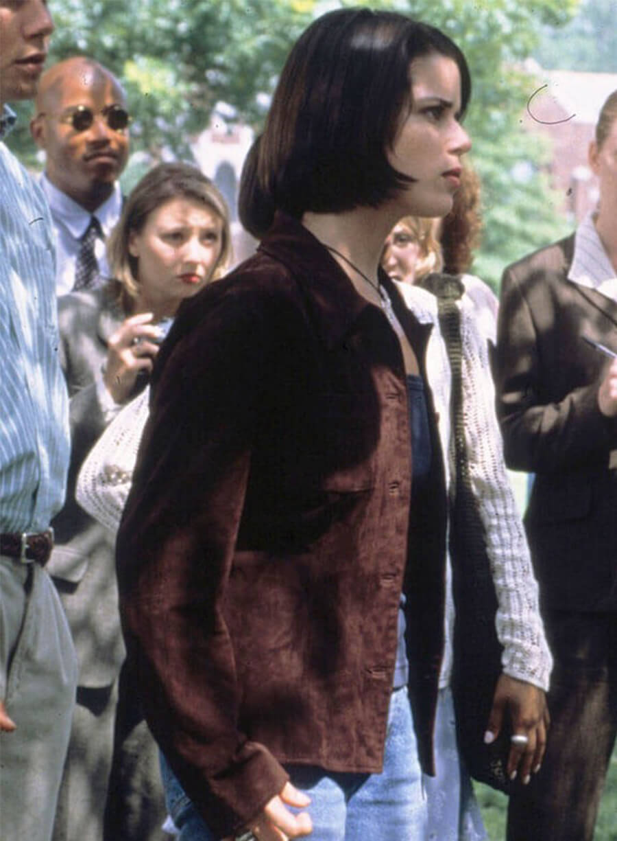 Scream 2 Sidney Prescott Brown Suede Jacket