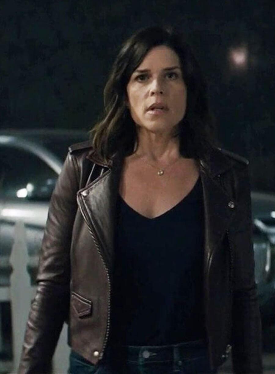 Scream 4 Neve Campbell Sidney Brown Leather Jacket
