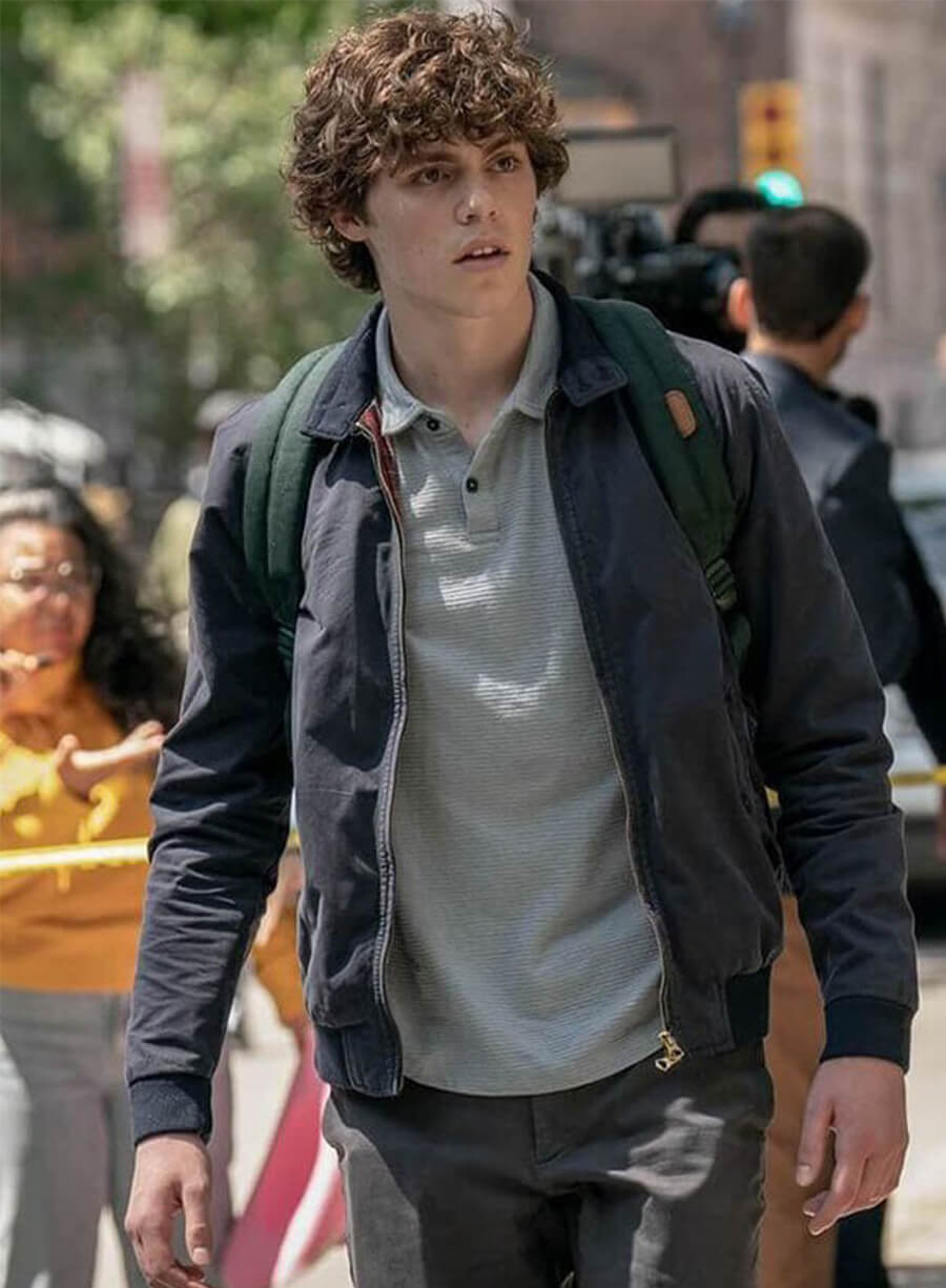 Scream 6 Ethan Landry Blue Bomber Jacket