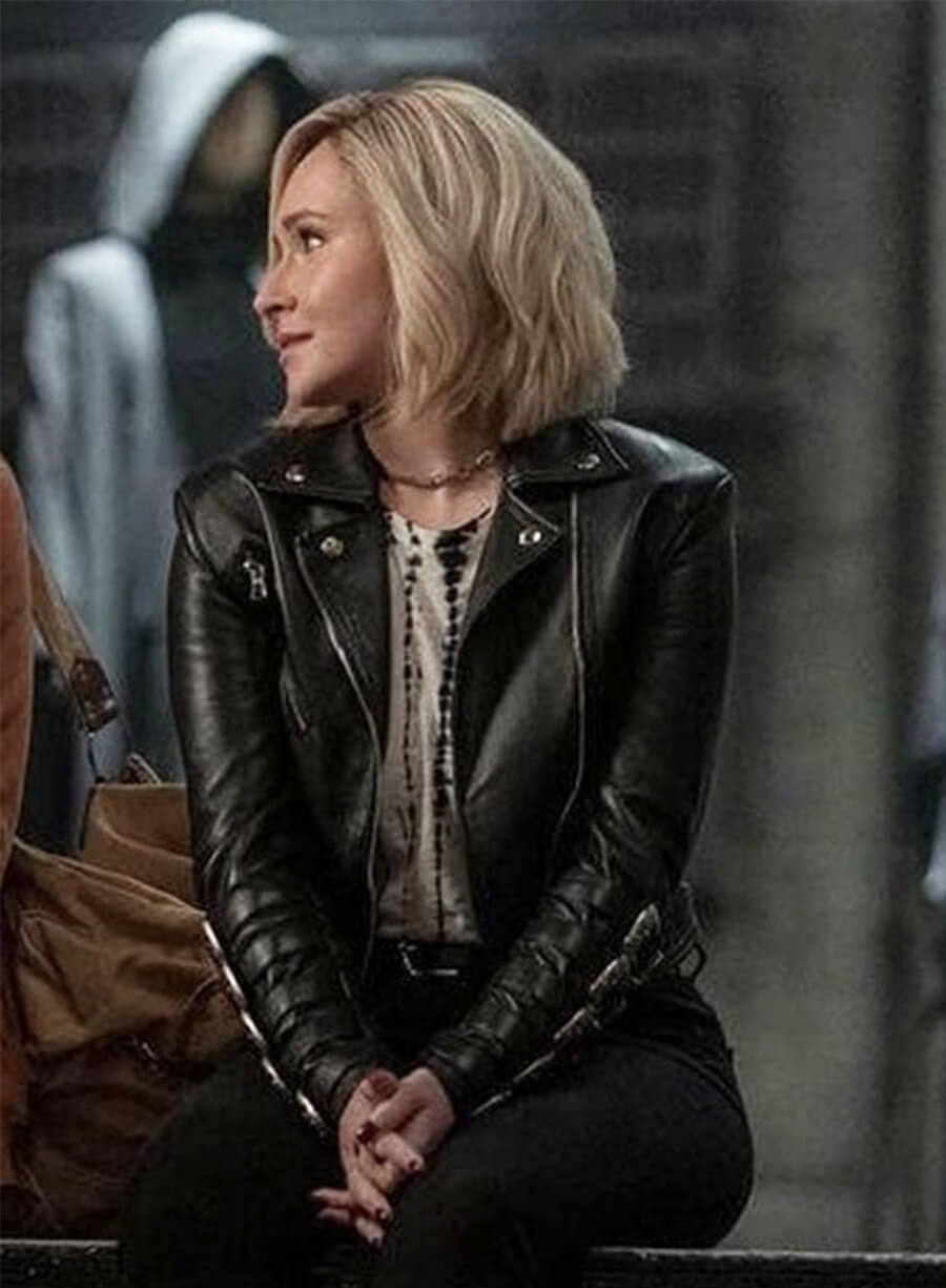 Scream 6 Kirby Reed Black Leather Jacket