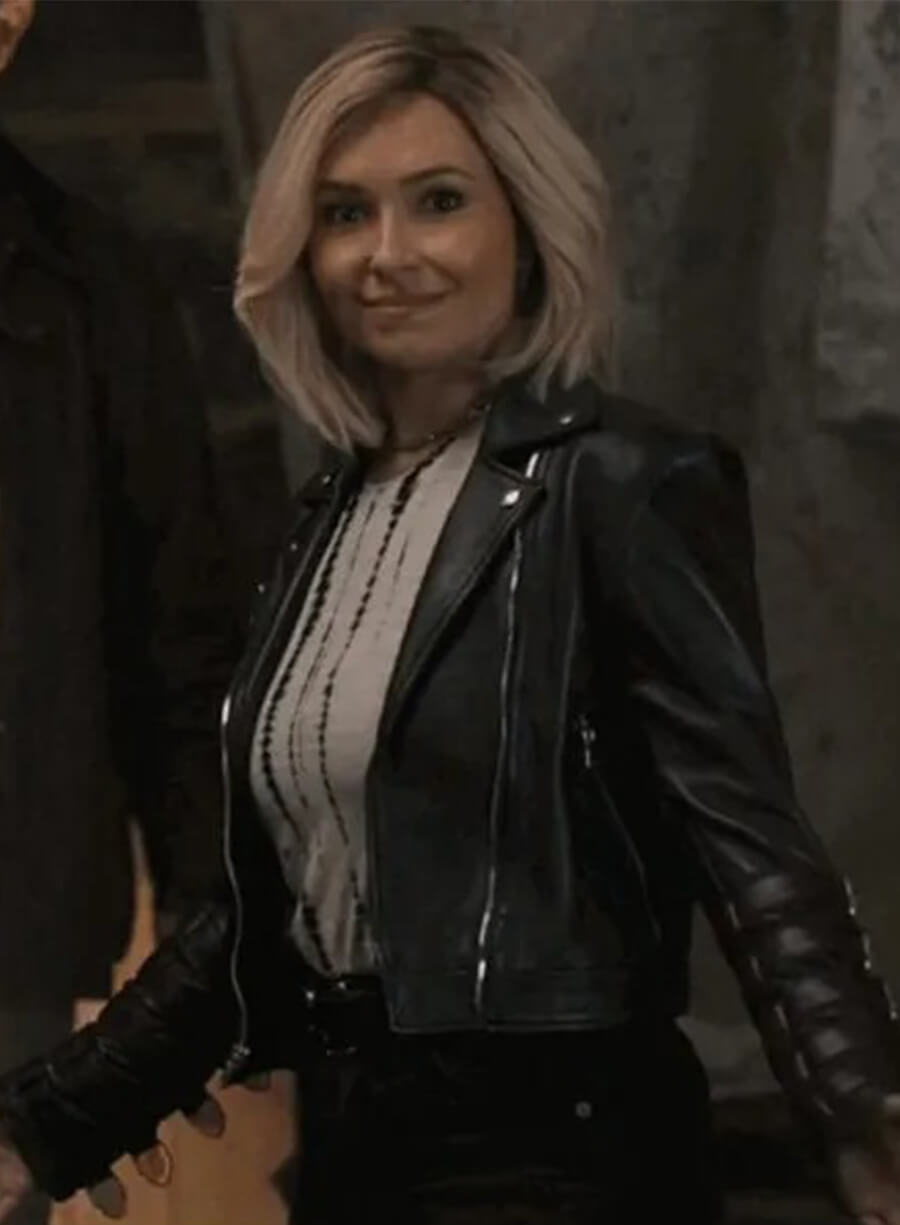 Scream 6 Kirby Reed Black Leather Jacket