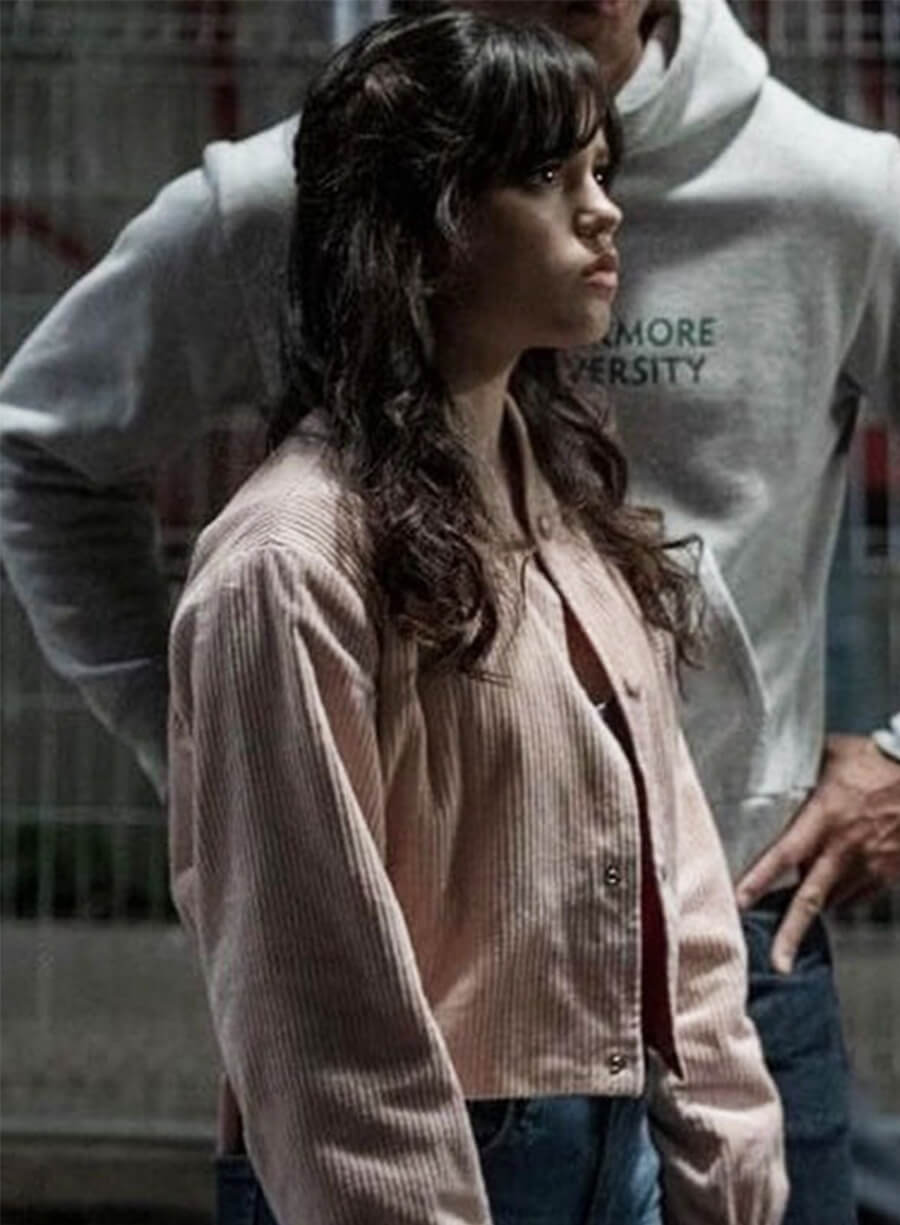 Scream 6 Pink Jenna Ortega Corduroy Jacket