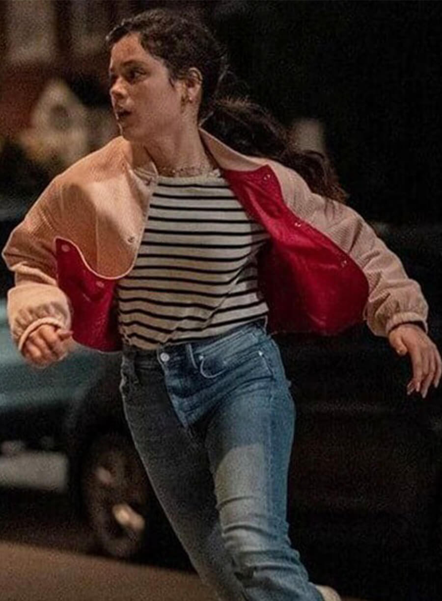 Scream 6 Pink Jenna Ortega Corduroy Jacket