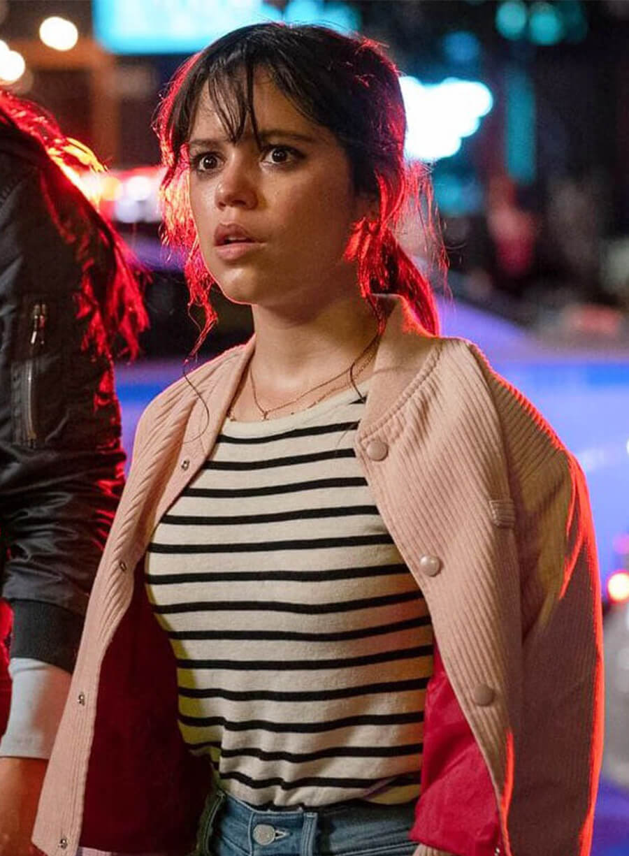 Scream 6 Pink Jenna Ortega Corduroy Jacket