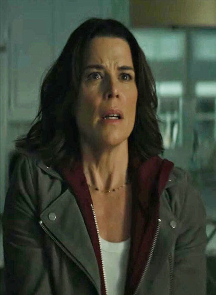 Scream 7 Sidney Prescott Suede Grey Jacket
