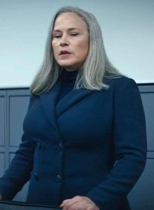Severance Patricia Arquette Harmony Blue Blazer Coat
