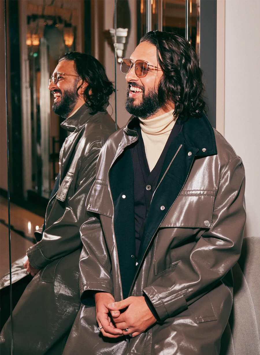 Shazad Latif Edgar Linton Wuthering Heights 2026 Event Coat