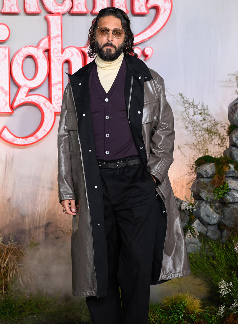 Shazad Latif Edgar Linton Wuthering Heights 2026 Event Coat