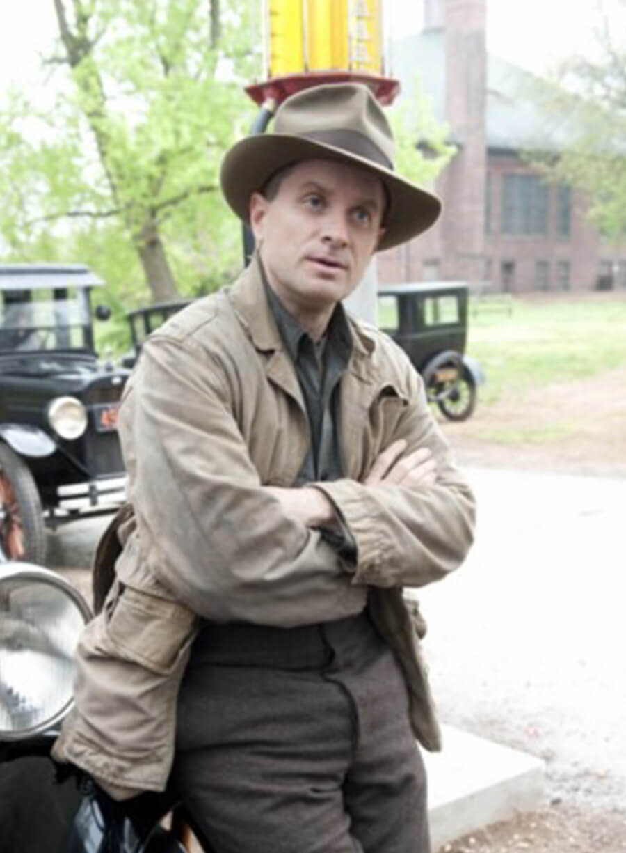 Shea Whigham Boardwalk Empire Elias Eli Beige Cotton Jacket 