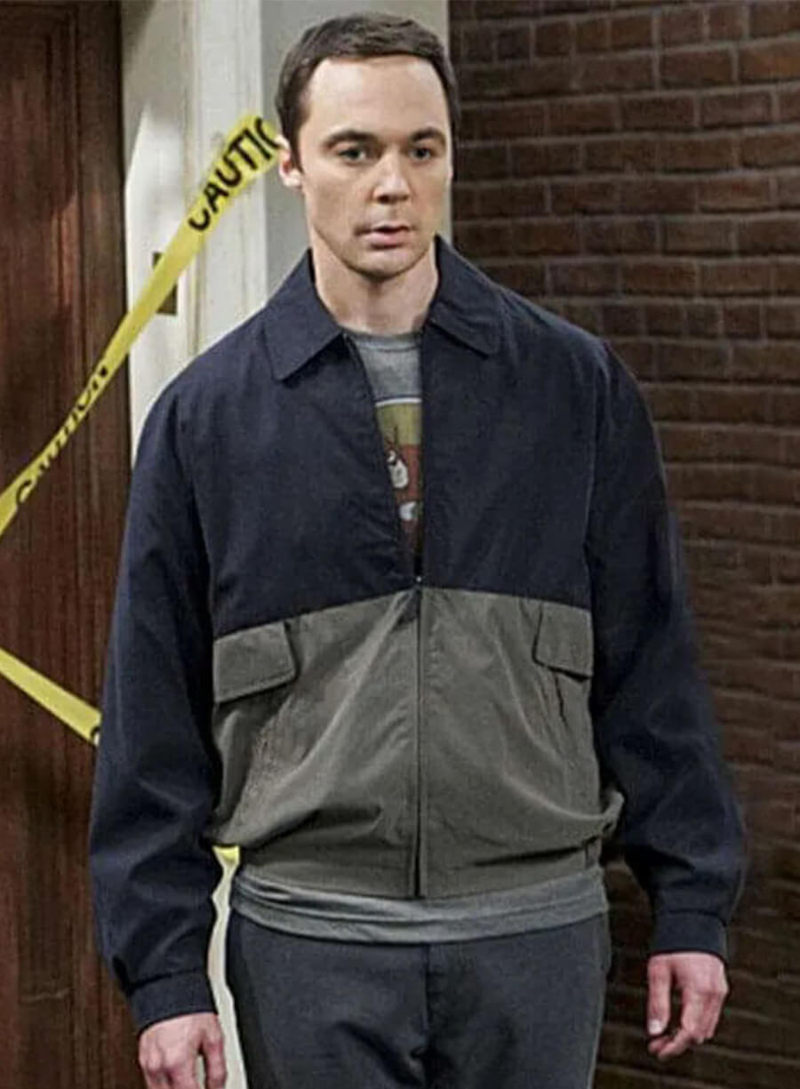 Sheldon Cooper The Big Bang Theory Black Grey Jacket 