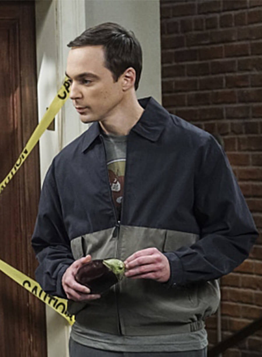 Sheldon Cooper The Big Bang Theory Black Grey Jacket 