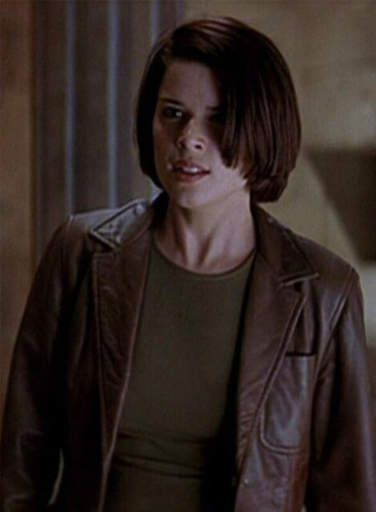 Sidney Prescott Scream 2 Brown Leather Jacket