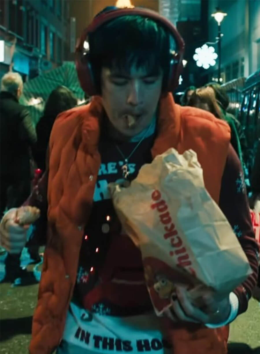 Slow Horses Roddy Ho Orange Puffer Vest