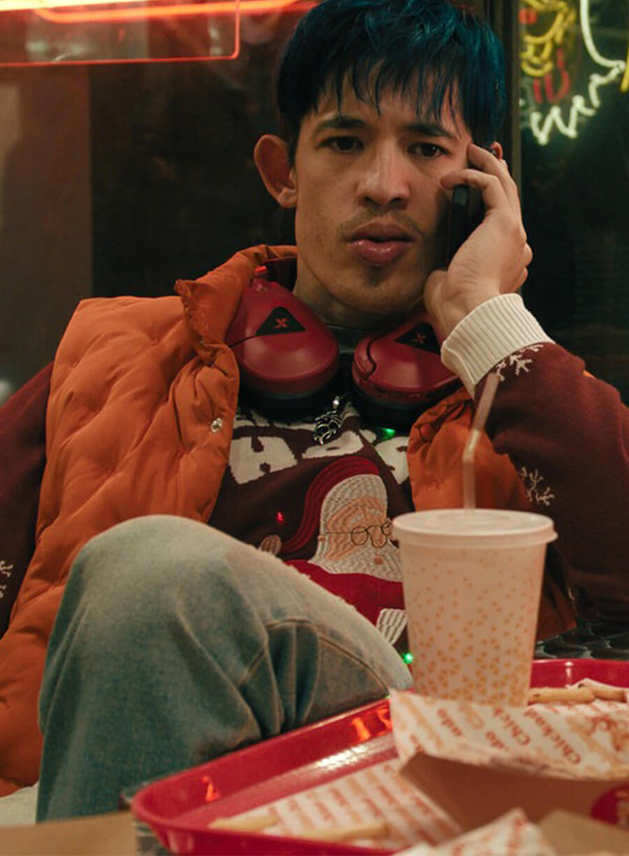 Slow Horses Roddy Ho Orange Puffer Vest