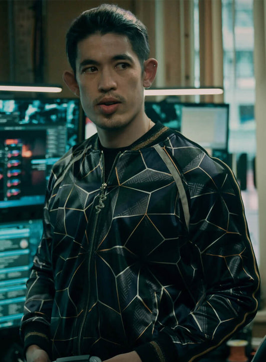 Slow Horses S05 Roddy Ho Geometric Metallic Jacket 