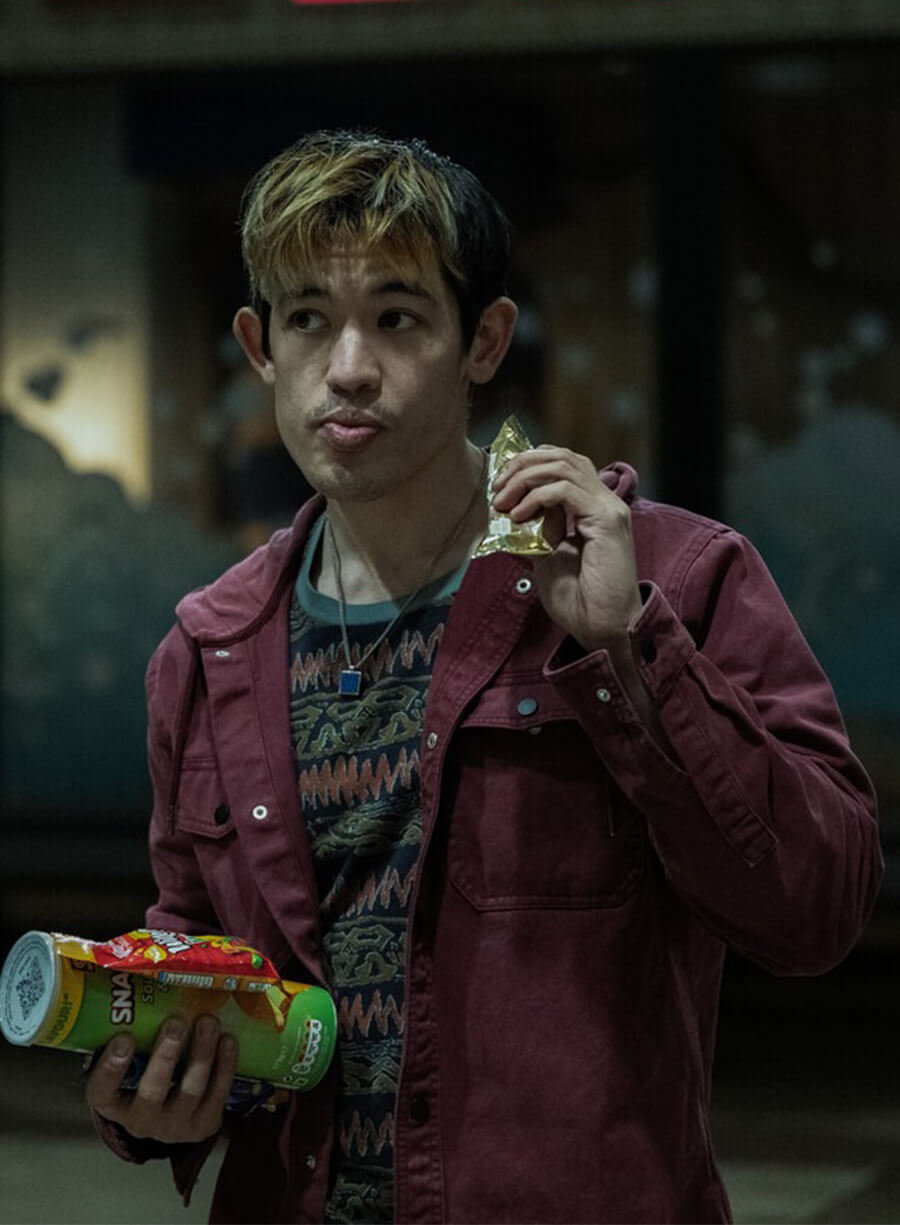 Slow Horses Season 3 Roddy Ho Purple Hooded Jacket