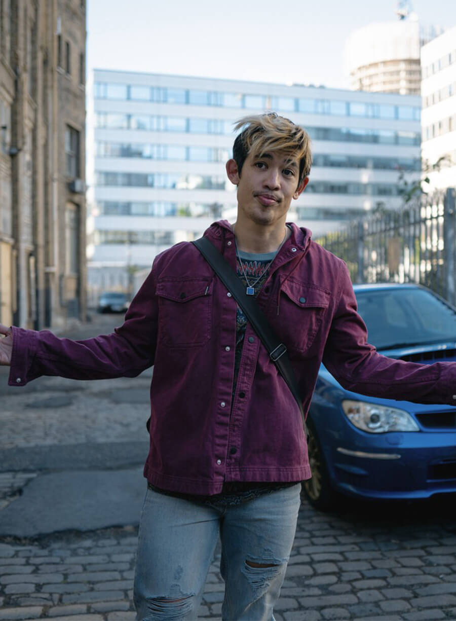 Slow Horses Season 3 Roddy Ho Purple Hooded Jacket